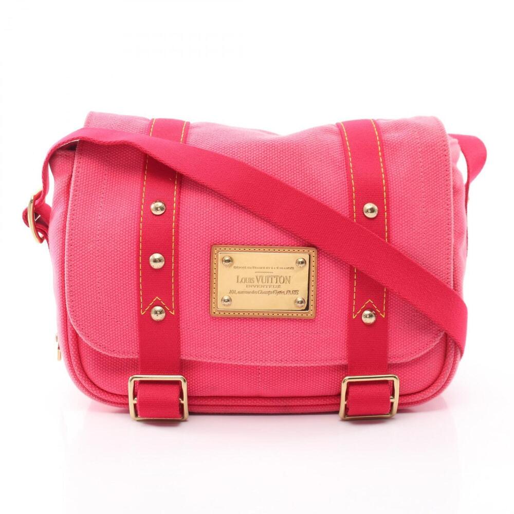 Louis Vuitton Buzas PM Antigua Rose Shoulder Bag Handbag Canvas Women's Pink/...